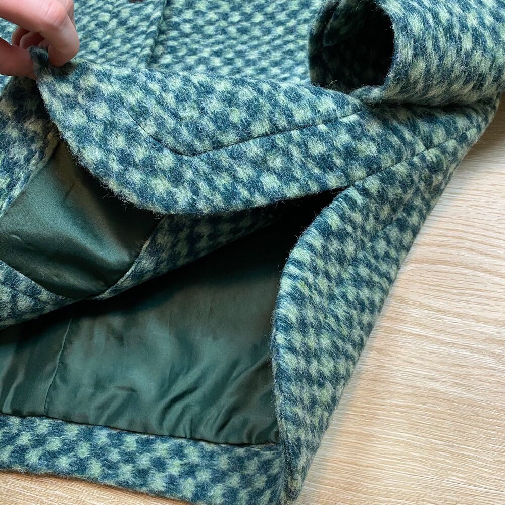 Madewell Belrose Shirt-Jacket in Jacquard Check Women's L Color Palm‎ - Picture 6 of 10